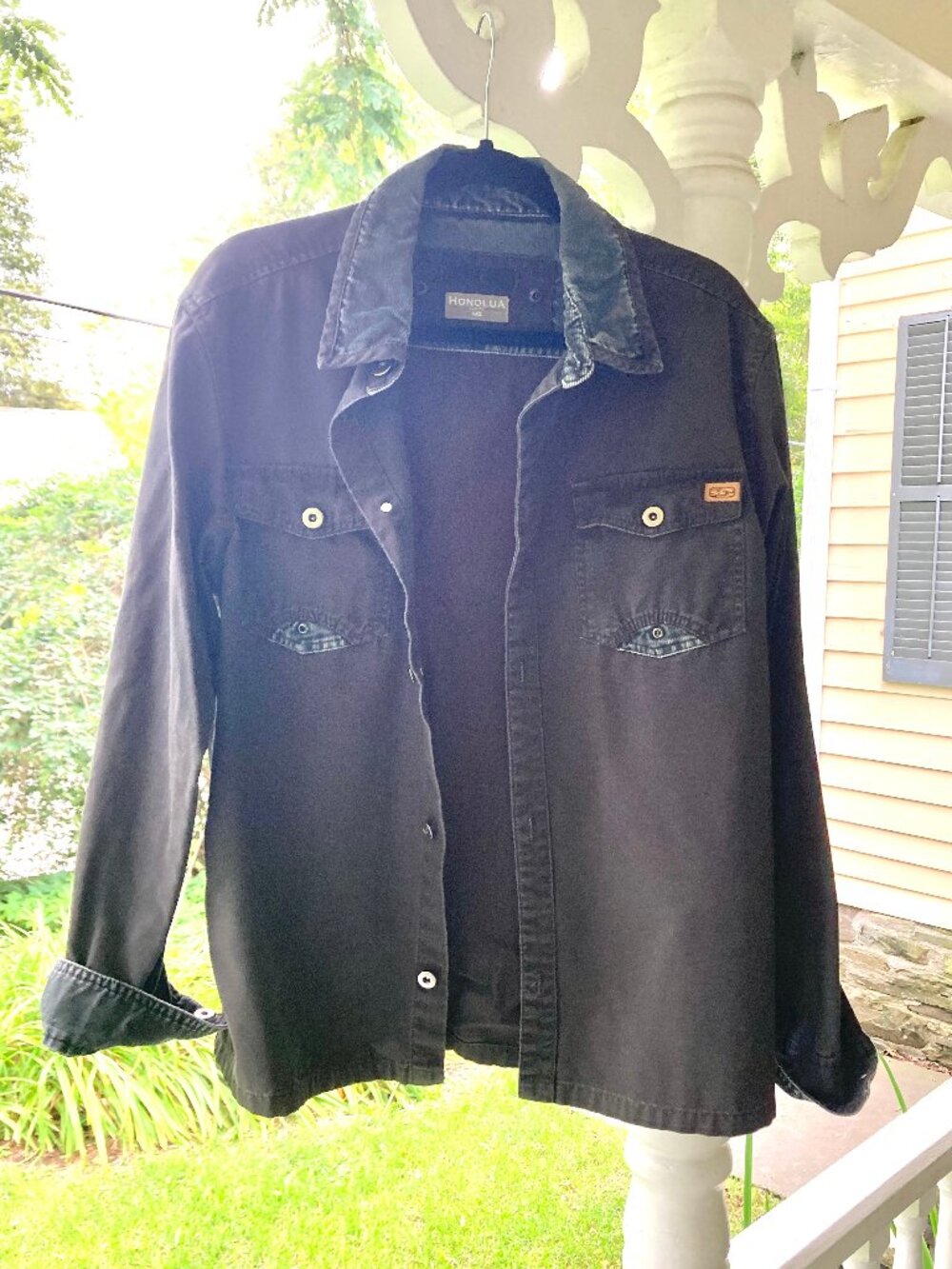 Honolua 100% Cotton Black Jean Jacket